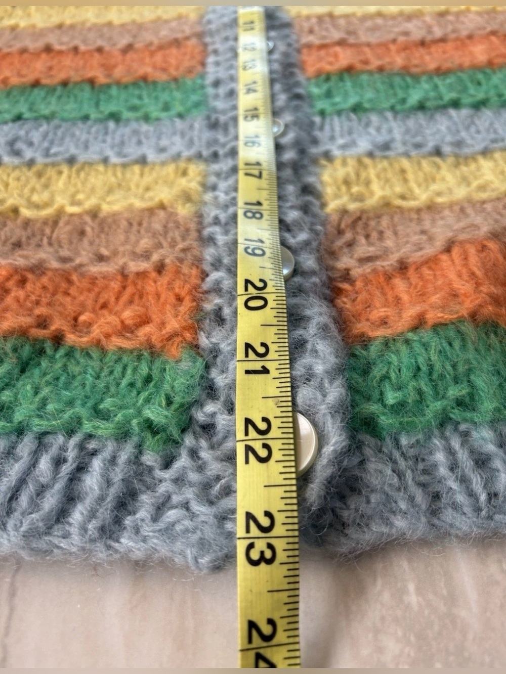 Perseus International Ltd Rare Vintage 1960s Wool & Mohair Italian Made Sweater - Picture 5 of 7